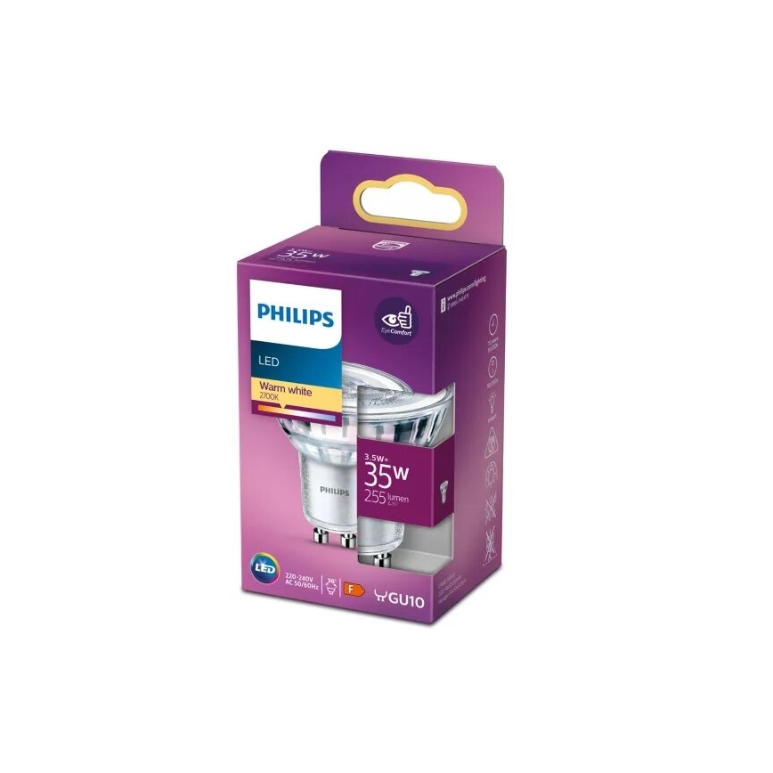 LED Žiarovka Philips PAR16 GU10/3,5W/230V 2700K
