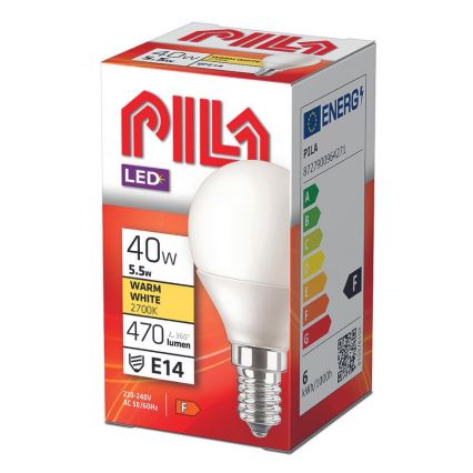 LED Žiarovka Philips Pila P45 E14/5,5W/230V 2700K