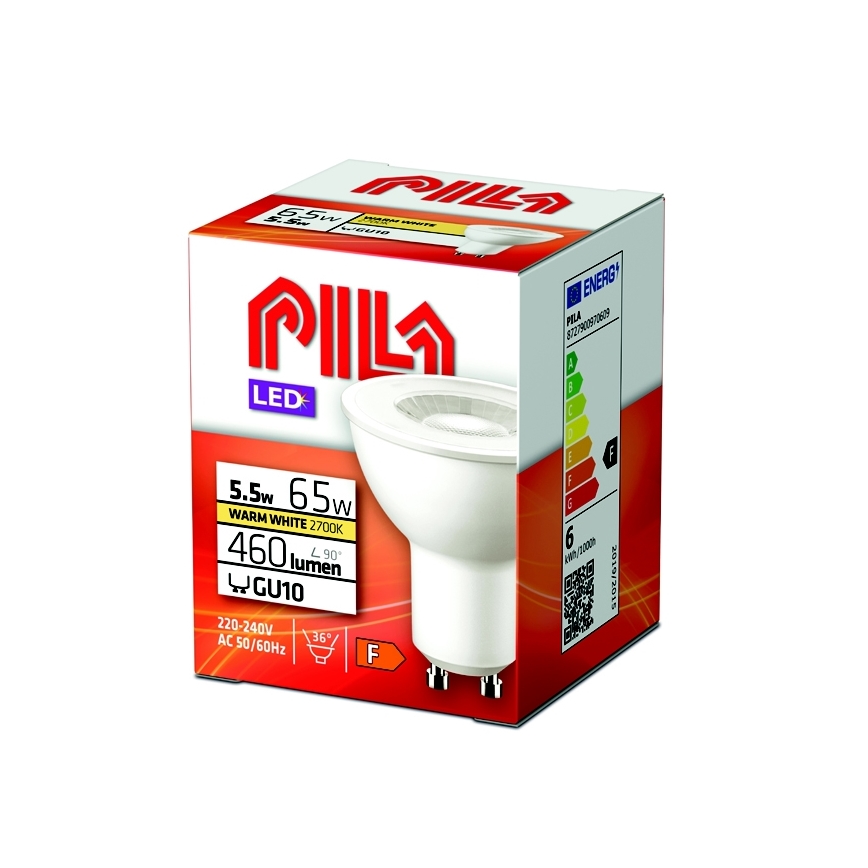 LED Žiarovka Philips Pila PAR16 GU10/5,5W/230V 2700K