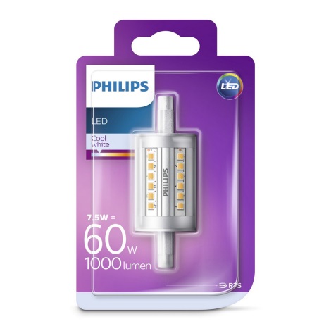 LED Žiarovka Philips R7S/7,5W/230V 4000K 79 mm