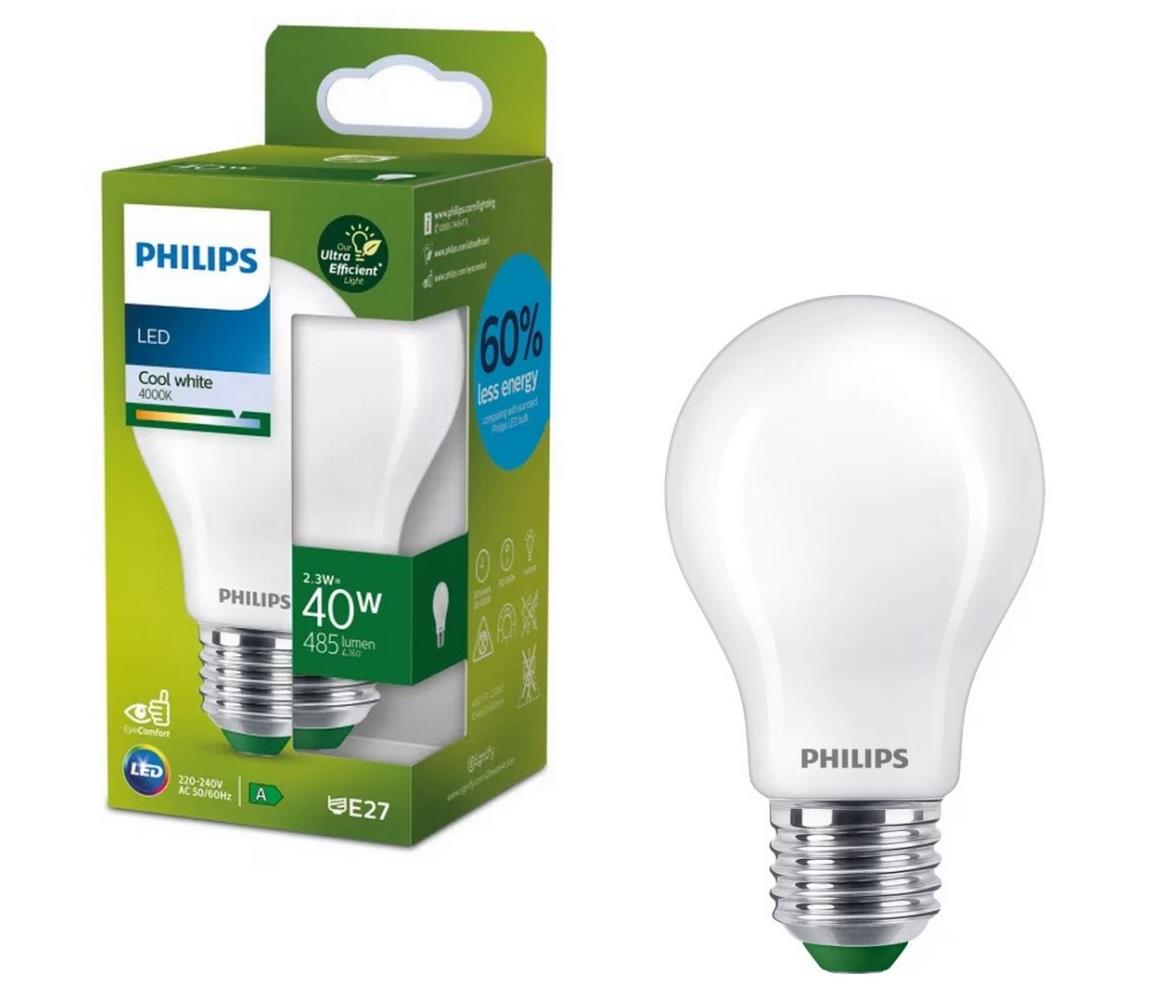 LED žiarovka Philips ULTRAEFFICIENT A60 E27/2,3W/230V 4000K 8720169187610