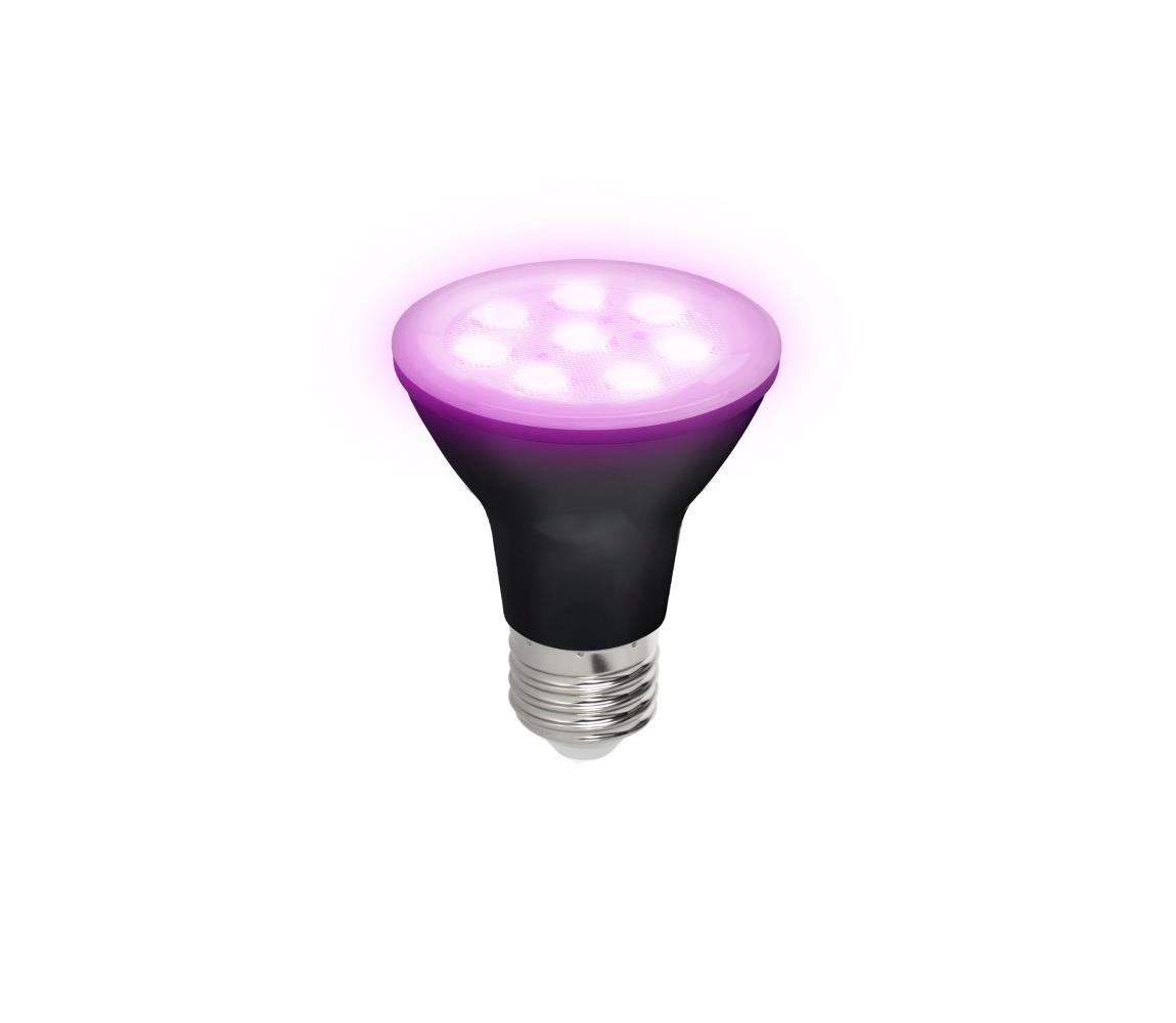 LED žiarovka PLANTY E27/7W/230V 1200K čierna pre rast rastlín 004013