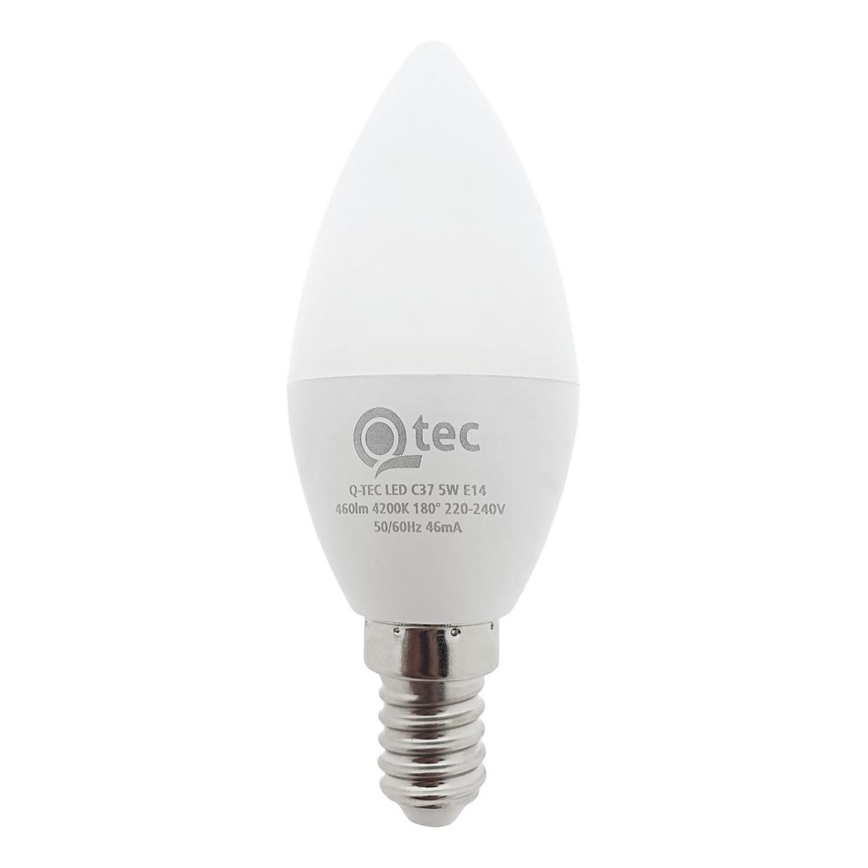 LED Žiarovka Qtec C35 E14/5W/230V 4200K