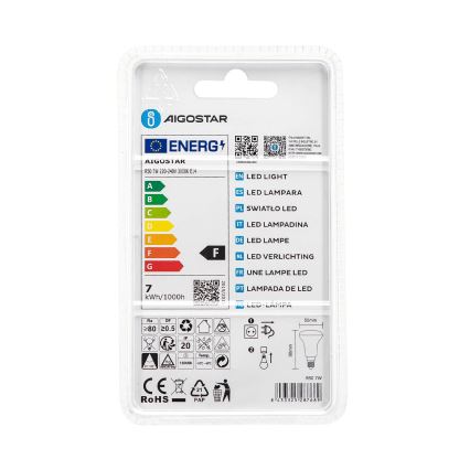 LED Žiarovka R50 E14/7W/230V 3000K - Aigostar