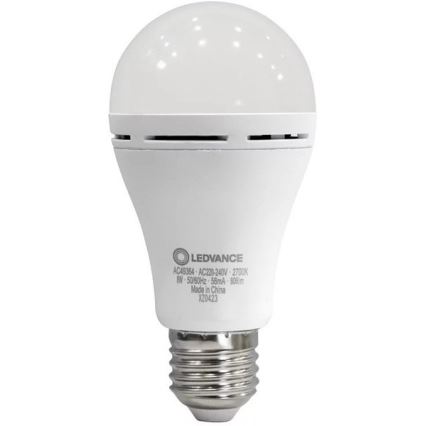 LED Žiarovka RECHARGEABLE A60 E27/8W/230V 2700K - Ledvance