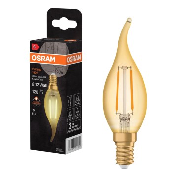 LED žiarovka retro filament E14/1,5W/230V 2400K - Osram