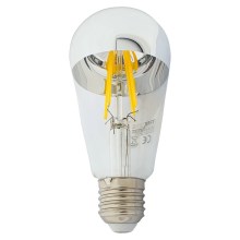 LED Žiarovka so zrkadlovým vrchlíkom DECOR MIRROR ST64 E27/8W/230V 4200K strieborná