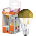 LED žiarovka so zrkadlovým vrchlíkom FILAMENT E27/6,5W/230V 2700K zlatá - Osram