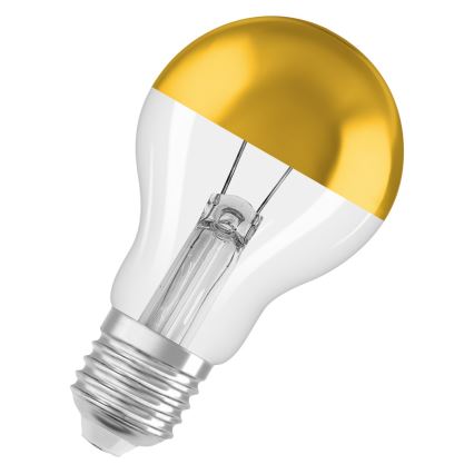 LED žiarovka so zrkadlovým vrchlíkom SUPERSTAR E27/7W/230V 2700K zlatá - Osram