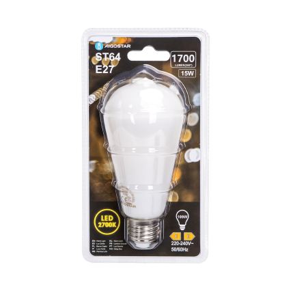 LED žiarovka ST64 E27/15W/230V 320° 2700K - Aigostar