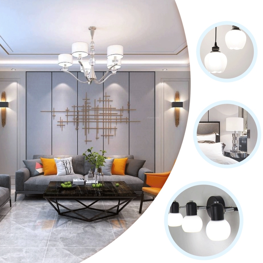 LED žiarovka ST64 E27/8W/230V 6500K - Aigostar