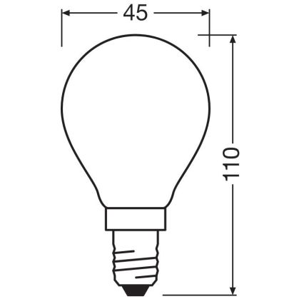 LED Žiarovka STAR E14/6,5W/230V 2700K - Osram
