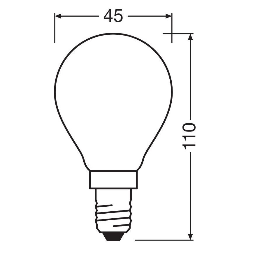 LED Žiarovka STAR E14/6,5W/230V 2700K - Osram
