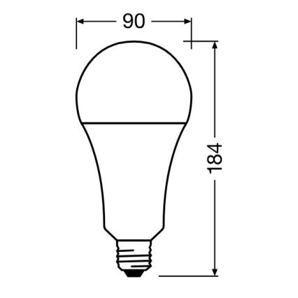 LED Žiarovka STAR E27/24,9W/230V 2700K - Osram