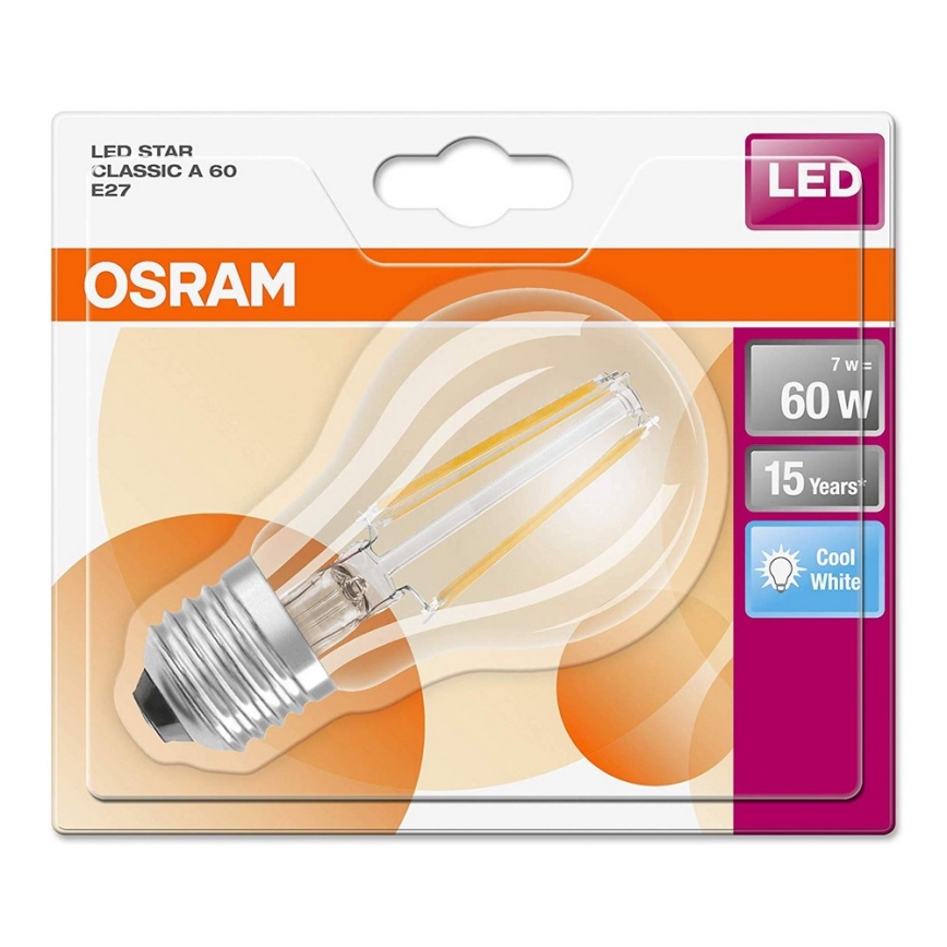 LED Žiarovka STAR E27/6,5W/230V 4000K – Osram