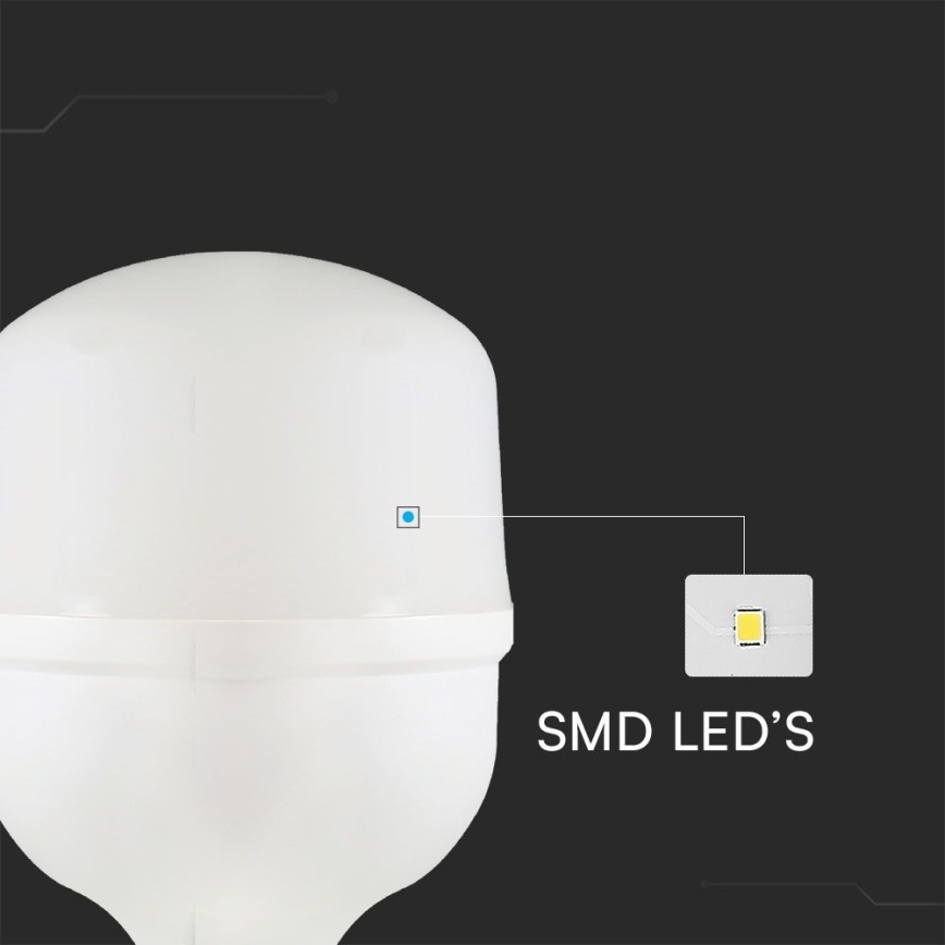 LED Žiarovka T80 E27/20W/230V 6500K