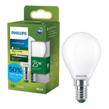 LED žiarovka ULTRAEFFICIENT Philips P45 E14/1,2W/230V 2700K