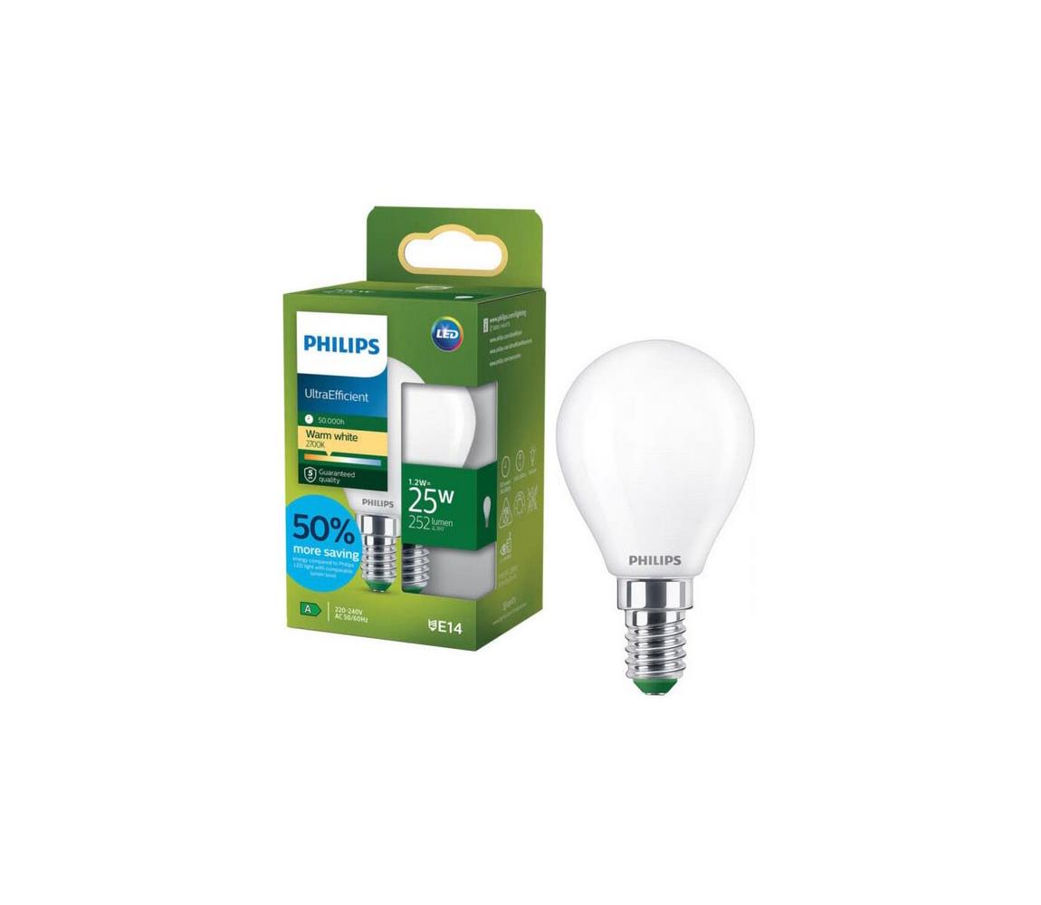 LED žiarovka ULTRAEFFICIENT Philips P45 E14/1,2W/230V 2700K 872110305219300