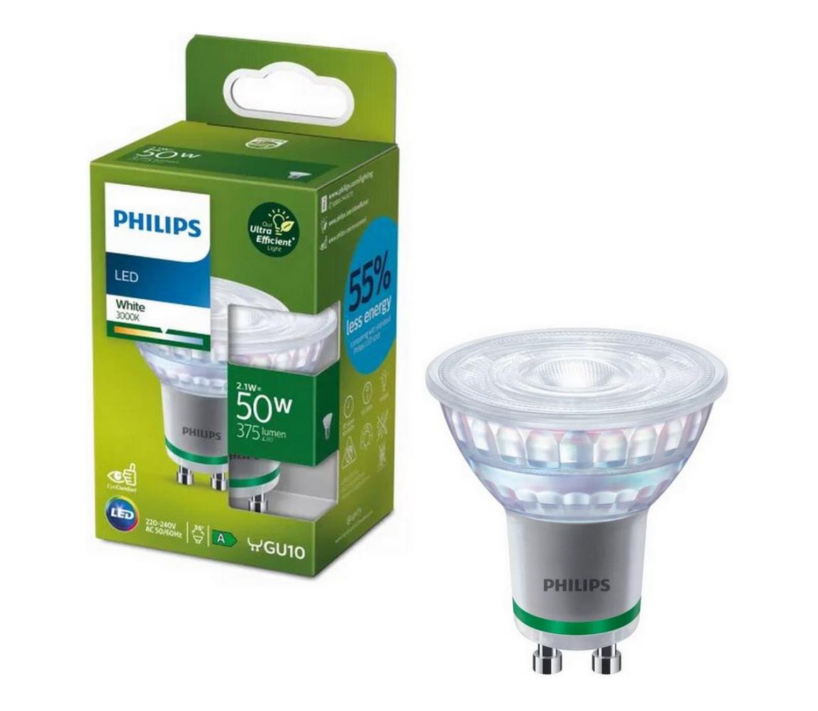 LED žiarovka ULTRAEFFICIENT Philips PAR16 GU10/2,1W/230V 3000K 8720169174306
