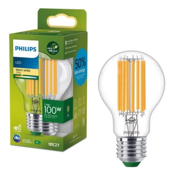 LED žiarovka ULTRAEFFICIENT VINTAGE Philips A60 E27/7,3W/230V 2700K