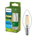 LED žiarovka ULTRAEFFICIENT VINTAGE Philips B35 E14/1,2W/230V 2700K