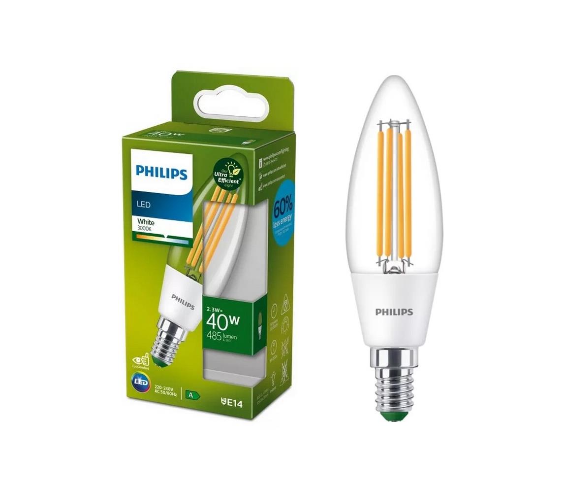 LED Žiarovka ULTRAEFFICIENT VINTAGE Philips B35 E14/2,3W/230V 3000K 8719514435759
