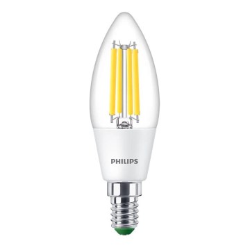 LED žiarovka ULTRAEFFICIENT VINTAGE Philips B35 E14/2,3W/230V 4000K