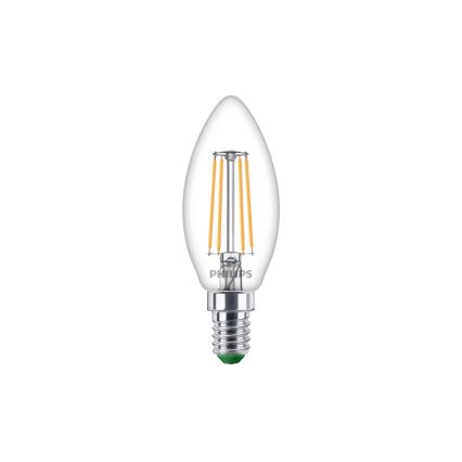 LED žiarovka ULTRAEFFICIENT VINTAGE Philips B35 E14/3,8W/230V 2700K
