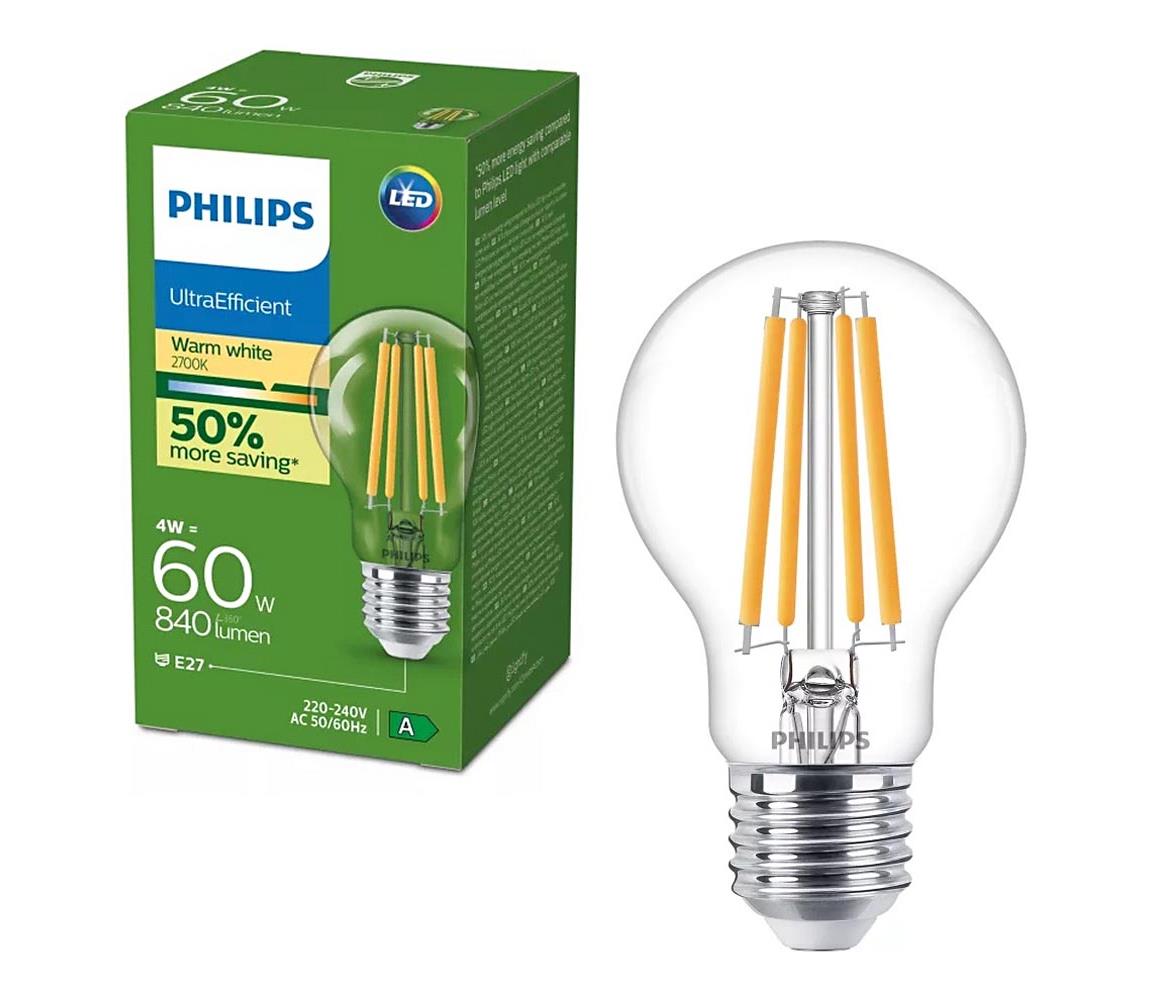 LED žiarovka ULTRAEFFICIENT VINTAGE Philips E27/4W/230V 2700K 8721103054814