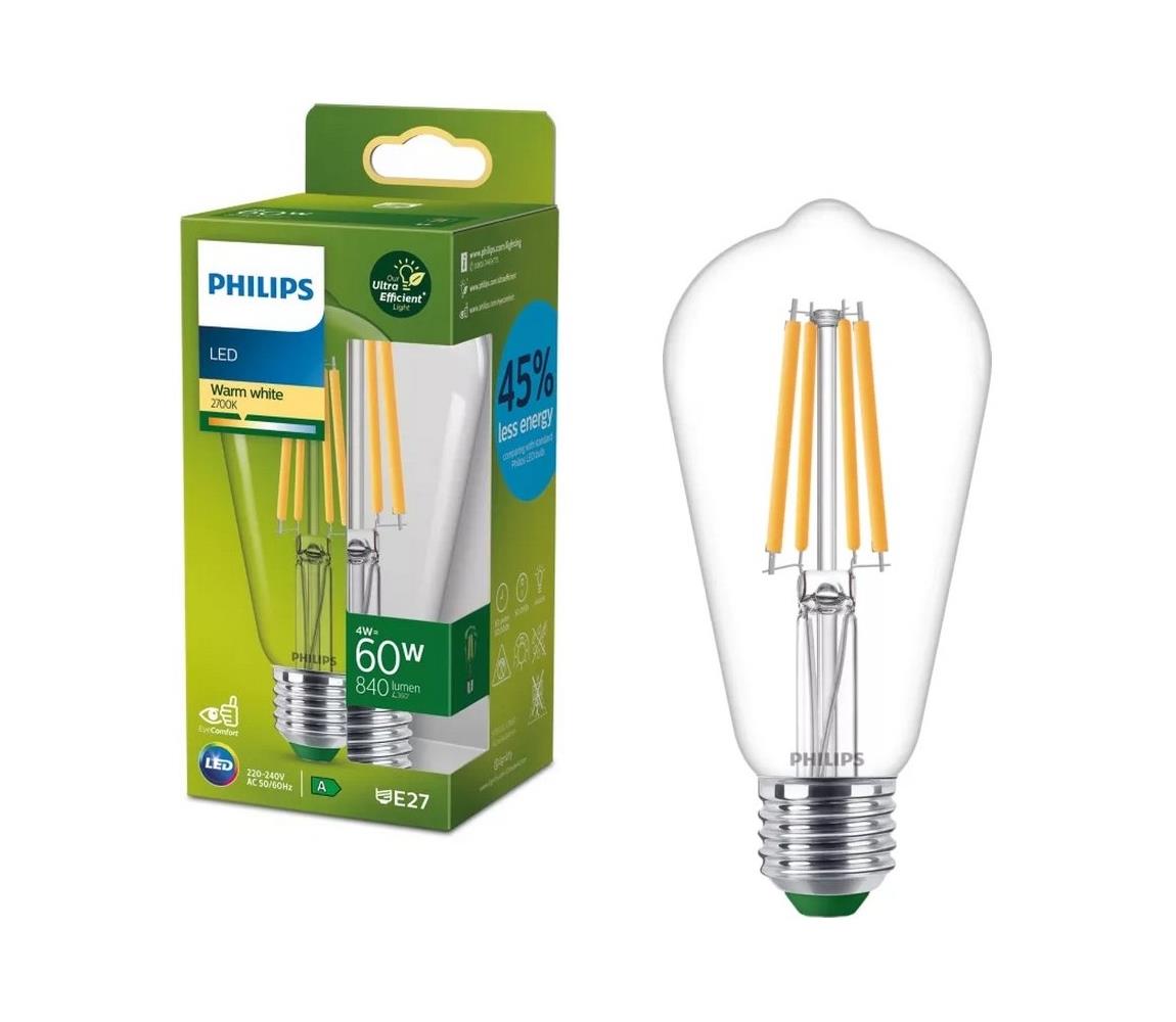 LED žiarovka ULTRAEFFICIENT VINTAGE Philips ST64 E27/4W/230V 2700K 8720169202689