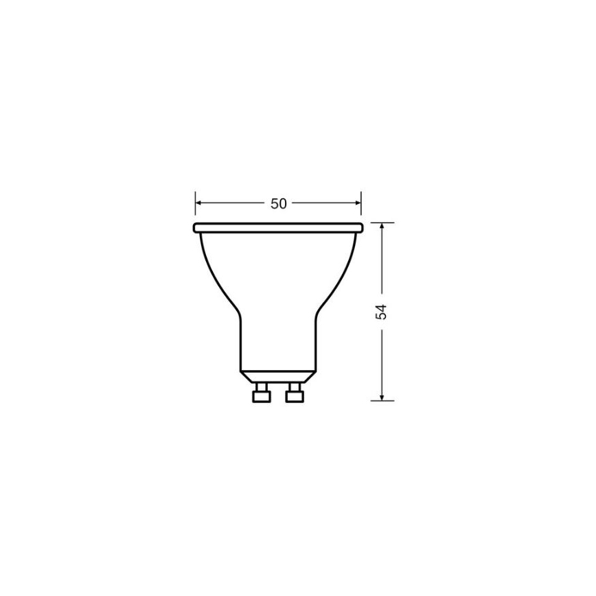 LED Žiarovka VALUE PAR16 GU10/4,5W/230V 4000K 36° biela - Osram