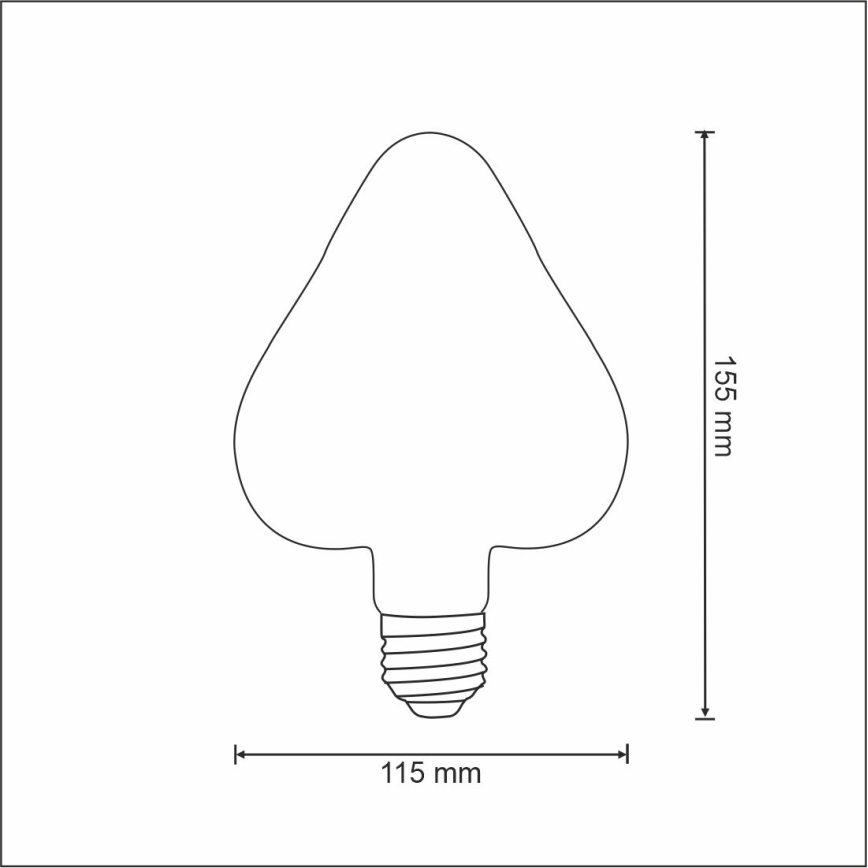 LED žiarovka VINTAGE AMBER E27/2,5W/230V 2000K