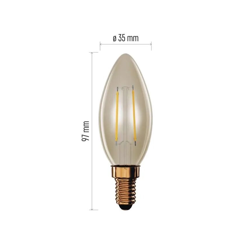 LED Žiarovka VINTAGE E14/2,5W/230V 2200K