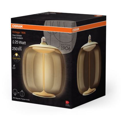 LED Žiarovka VINTAGE FILAMENT E27/3,4W/230V 2700K - Osram