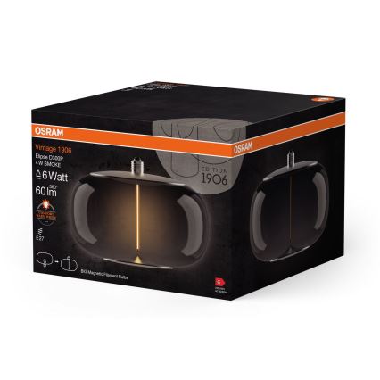 LED Žiarovka VINTAGE FILAMENT E27/4W/230V 1800K dymová - Osram