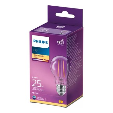 LED Žiarovka VINTAGE Philips A60 E27/2,2W/230V 2700K
