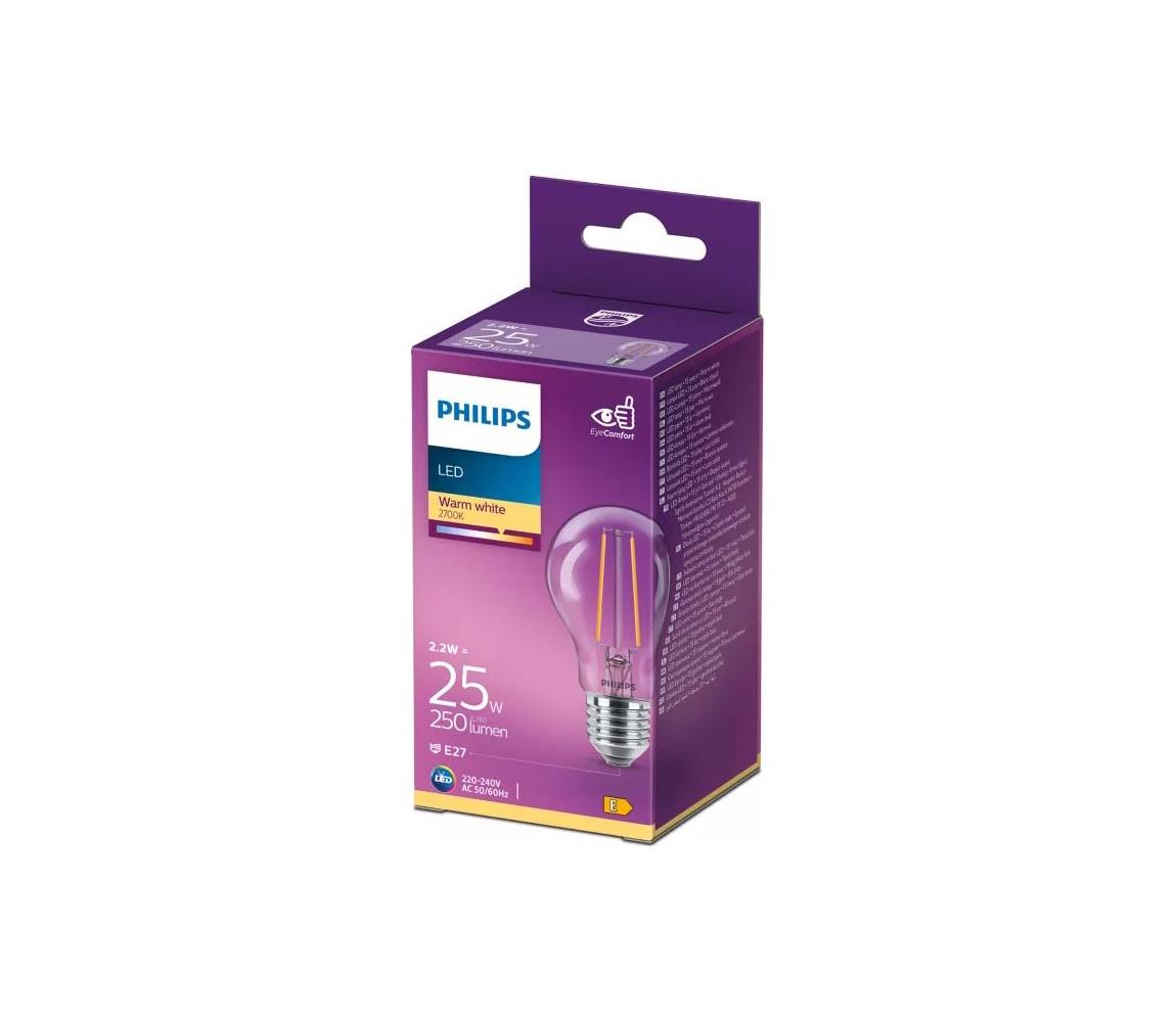 LED Žiarovka VINTAGE Philips A60 E27/2,2W/230V 2700K 8718699704186
