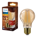 LED Žiarovka VINTAGE Philips A60 E27/3,1W/230V 1800K