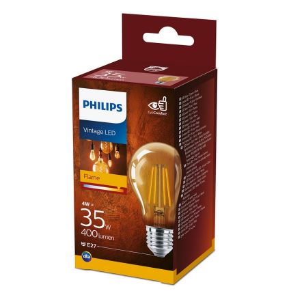 LED Žiarovka VINTAGE Philips A60 E27/4W/230V 2500K