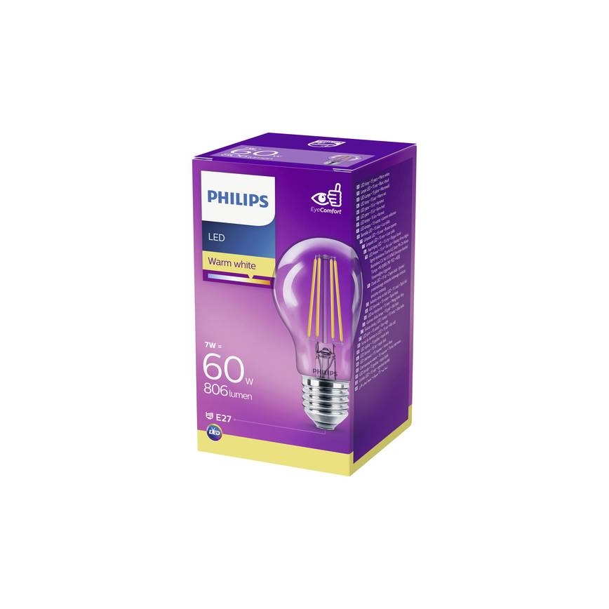 LED Žiarovka VINTAGE Philips A60 E27/7W/230V 2700K