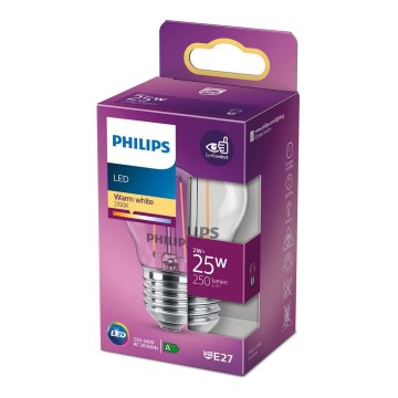 LED Žiarovka VINTAGE Philips P45 E27/2W/230V 2700K