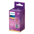 LED žiarovka VINTAGE Philips P45 E27/4,3W/230V 2700K
