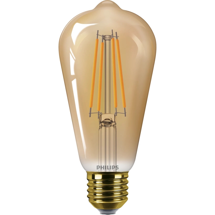 LED Žiarovka VINTAGE Philips ST64 E27/7W/230V 1800K
