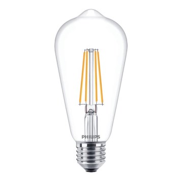 LED Žiarovka VINTAGE Philips ST64 E27/7W/230V 2700K