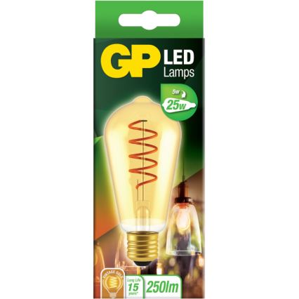 LED Žiarovka VINTAGE ST64 E27/5W/230V 2000K - GP