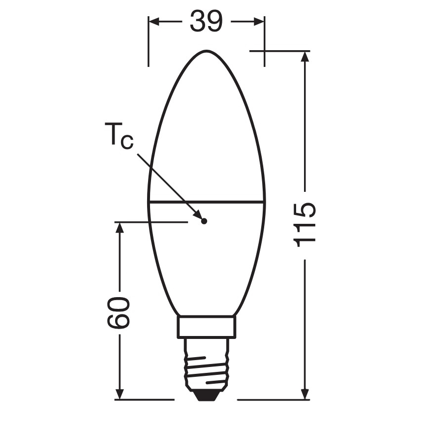 LED žiarovka z recyklovaného plastu B39 E14/7,5W/230V 2700K - Osram