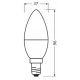 LED Žiarovka z recyklovaného plastu B40 E14/4,9W/230V 4000K - Ledvance