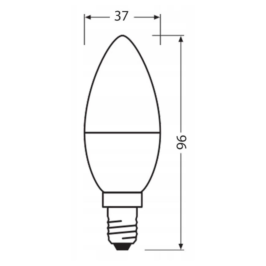 LED Žiarovka z recyklovaného plastu B40 E14/4,9W/230V 4000K - Ledvance