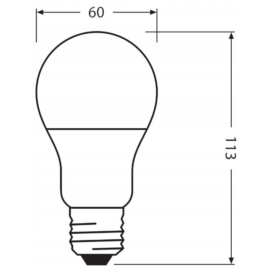 LED Žiarovka z recyklovaného plastu E27/10W/230V 4000K - Ledvance