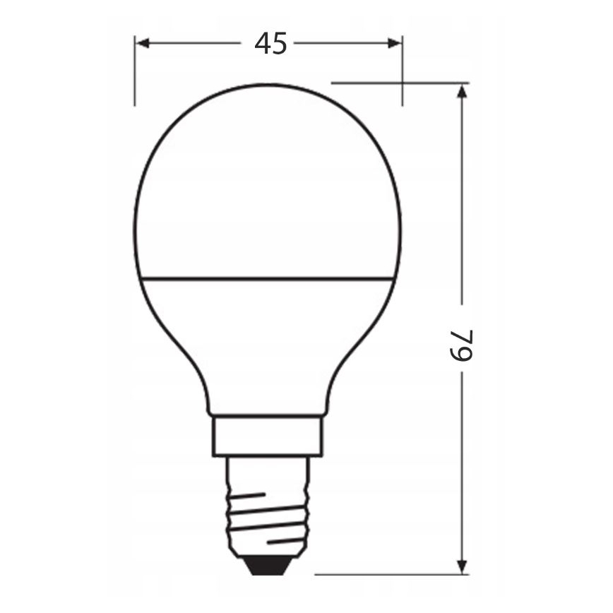 LED Žiarovka z recyklovaného plastu P45 E14/4,9W/230V 4000K - Ledvance